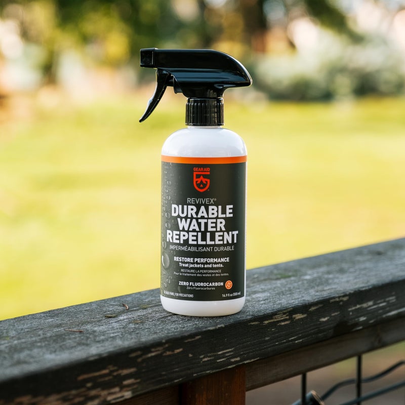 GEAR AID Revivex Durable Water Repellent (DWR) Spray for Waterproofing  Restoring Performance on Nylon Jackets  Gore-TEX  Paddle and Camping Gear  Non-aerosol  5 oz - Image 2
